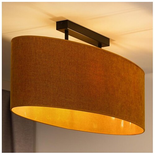  Duolla - Plafonski luster OVAL 2xE27/15W/230V braon Cene