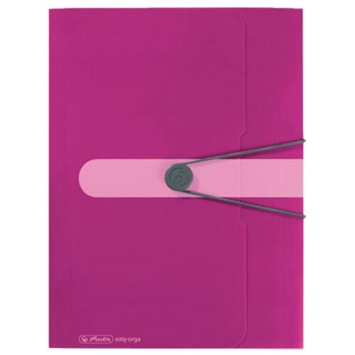 Herlitz Fascikl s klapnama i gumicom PP A4, Easy orga to go, rozi Cene