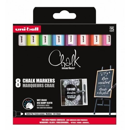  Kreda marker Uni PWE-5M, set 8/1 sortirane Cijene