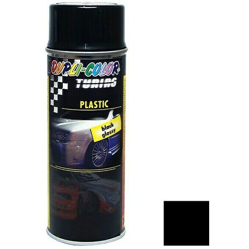 Dupli color lak za plastiko v spreju dupli-color (sijoč črn, 400 ml) Slike