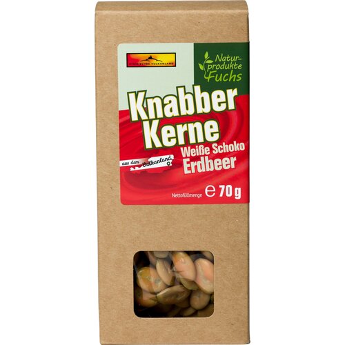 Naturprodukte Fuchs Bučna semena - bela čokolada z jagodami - 70 g Cene
