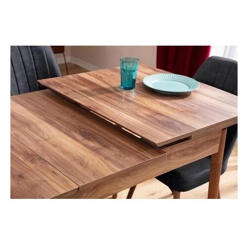 Hanah home Set Trpezarijski sto i 4 stolice Lidyana Anthracite Cene