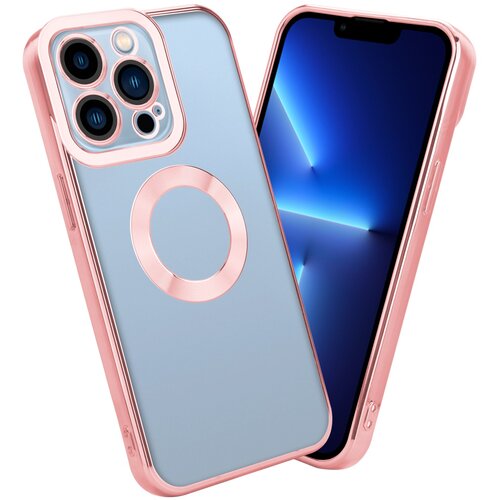 Cadorabo Ohišje, združljiv z Apple v prozorni - roza - zaščitni pokrov, narejen iz fleksibilnega silikona TPU s kromiranjem, (20593956) Cene