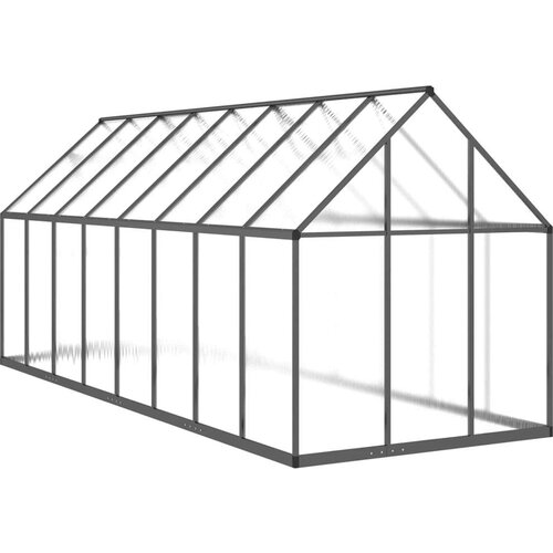 Staklenik s okvirom antracit 445 x 169 x 195 cm aluminijski Slike