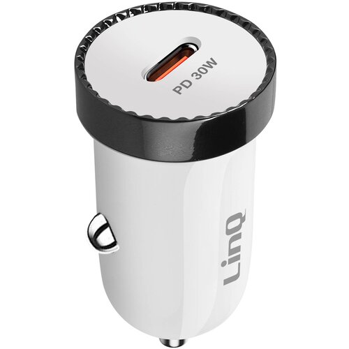 LINQ USB C avtomobilski polnilec 30 W Super Fast Charger, - bel, (20826634) Slike