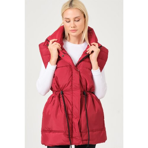 Dewberry Z6747 LADIES VEST-BURGUNDY Slike