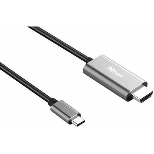 Trust Polnilni kabel, USB-C v HDMI Calyx, 1.8 m, črn
