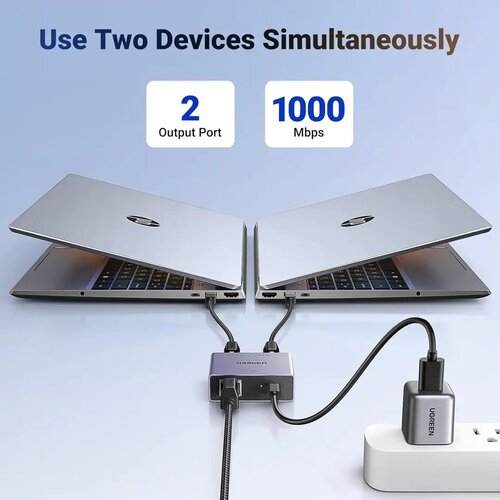 Ugreen nw301 rj45 gigabitni aktivni spliter 1 na 2 1000mbps ( 45311 ) Cene