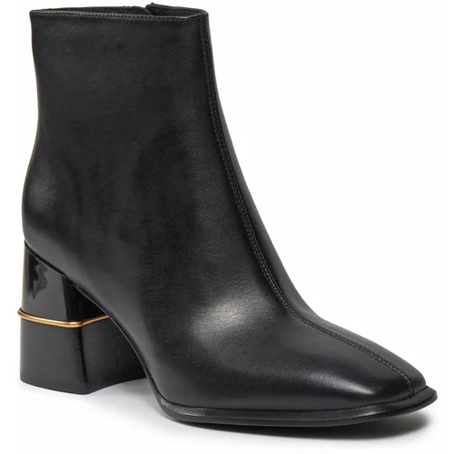 Tory Burch Škornji Leather Ankle Boot 75Mm 155490 Perfect Black 006
