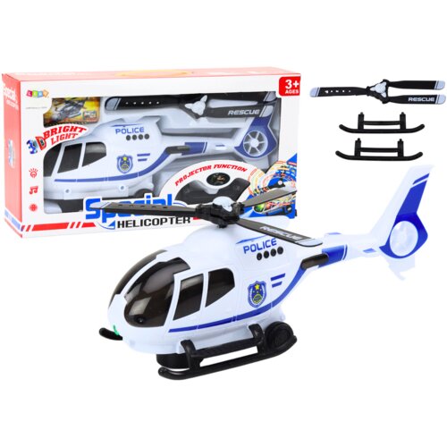 Policijski helikopter sa zvučnim efektima - bijeli Cene