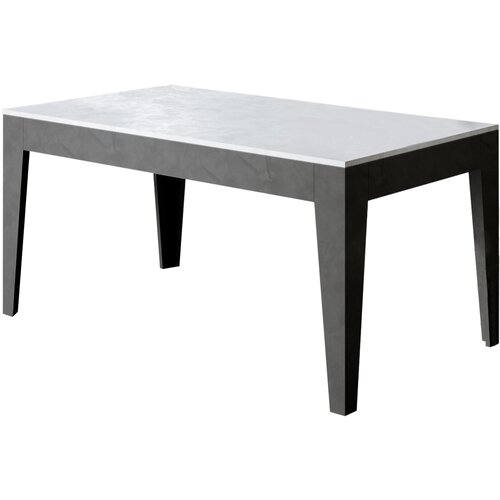 Itamoby &amp;nbsp; Cico Mix (90x160/220 cm) - bela, barva nog: antracit - raztegljiva jedilna miza, (20841872) Slike