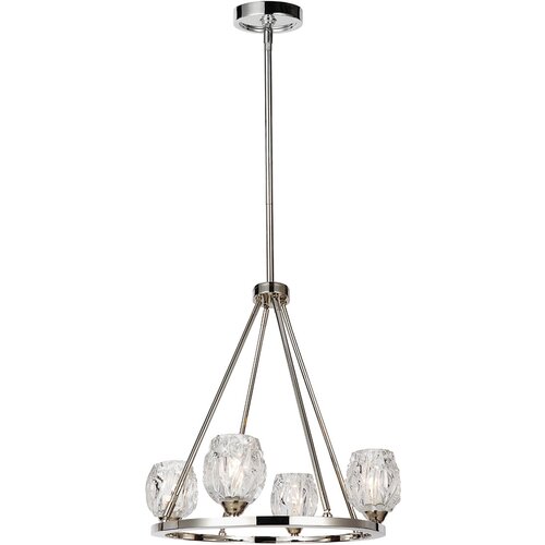 Elstead Lighting Elstead Rubin Večkraki lestenec, 4 svetli, polirani nikelj, G9, (22099728) Cene