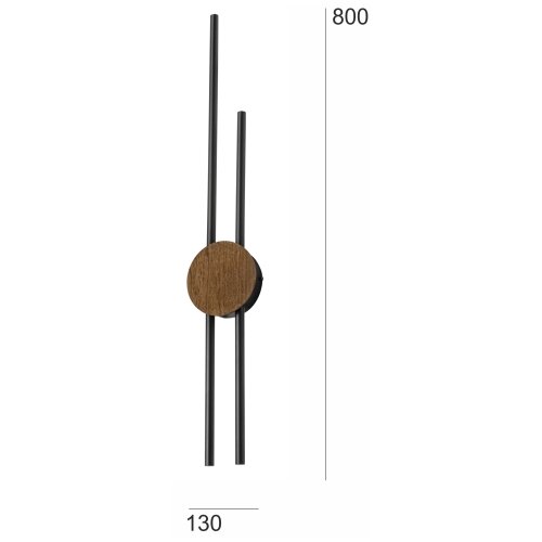  Brilagi - LED zidno svetlo WOODY COLLINE LED/15W/230V 80 cm hrast orah Slike