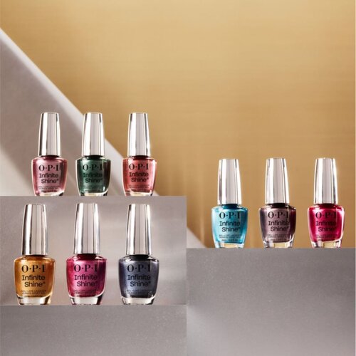 OPI Metalic Mega Mix Infinite Shine lak za nohte odtenek Lip Pink Batlle 15 ml Slike