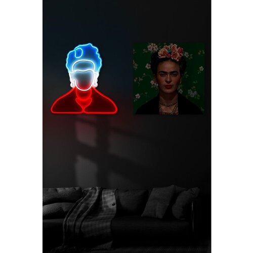 Wallity Zidna LED dekoracija Frida Kahlo, IP67, 375 cm, 400 lm, 12V, Belo-crveno-plava Slike