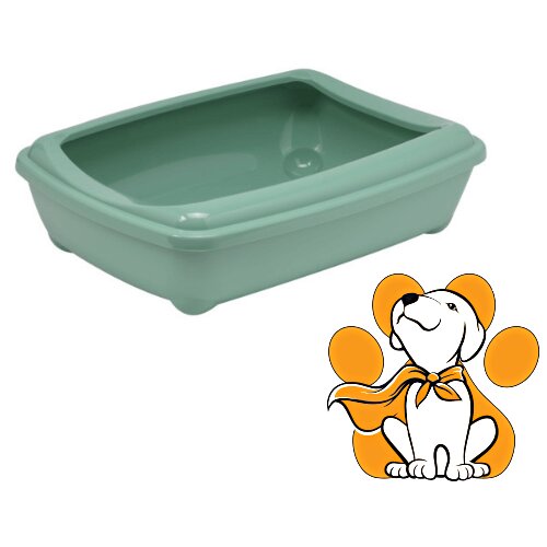 Moderna arist-o-tray+rim large green, toalet za mačke, zeleni Cene