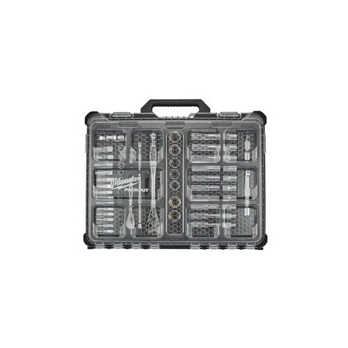  Milwaukee PACKOUT račna i nasadni ključevi 1/4" / 1/2" 63kom 4932493661 Cene
