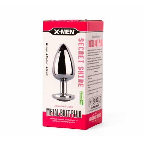 X-Men Metal Butt Plug Red L XMEN000143 Cene