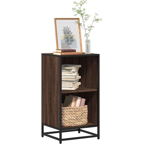vidaXL Ormar za knjige smeđi hrast 40x35x76 cm konstruirano drvo Cene