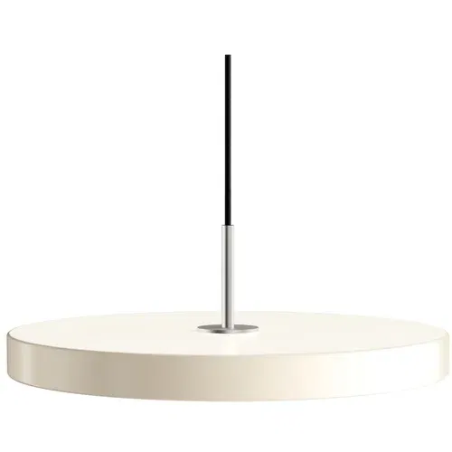 UMAGE Kremno bela LED viseča svetilka s kovinskim senčnikom ø 43 cm Asteria Medium –