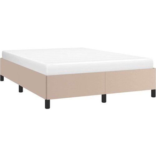 VidaXL okvir za krevet boja cappuccina 140x190 cm od umjetne kože Slike