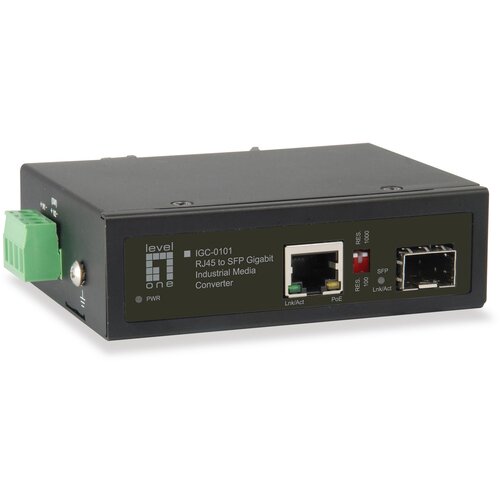  LevelOne RJ45 to SFP Gigabit Industrial Media Converter, 1 PoE Output Cijene