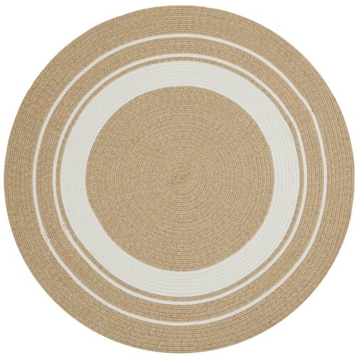 NORTHRUGS Okrogla zunanja preproga v naravni barvi &amp;oslash; 150 cm - NORTHRUGS Slike