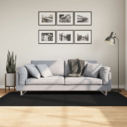 vidaXL Preproga HUARTE kratka vlakna mehka in pralna črna 100x200 cm Cene