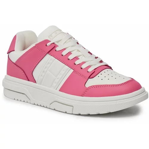 Tommy Jeans Superge Tjw Skate Sneaker Mat Mix EN0EN02501 Pink Alert THW