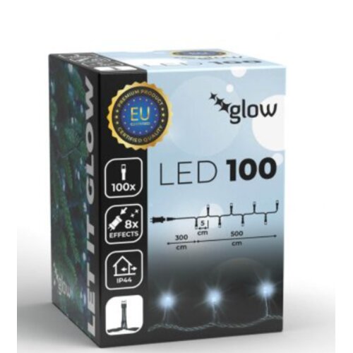 Home deco 100 led žaruljica bijele, zelena žica/ 5 metara IP 44 Slike