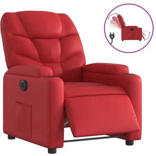Maison Chic Električni naslanjač - Relax naslanjač rdeče umetno usnje, (22062023) Cene