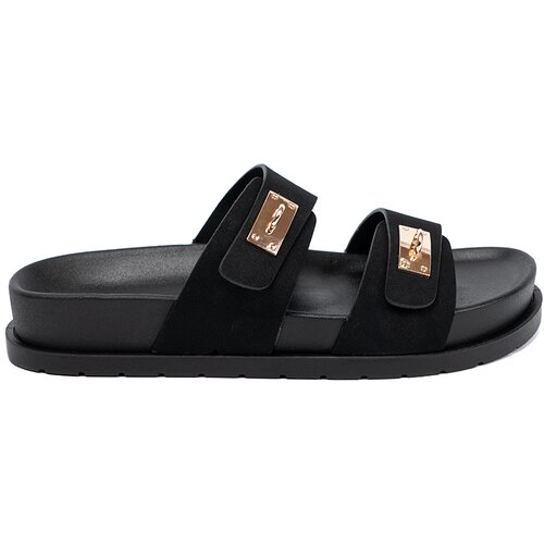 Shelvt Platform flip-flops with gold details Slike