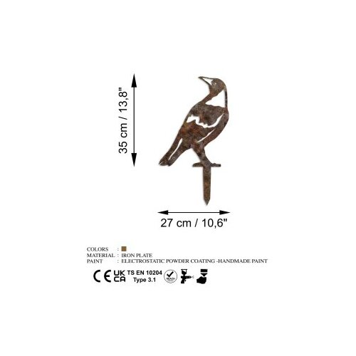 Wallxpert decorative object figura bird a 01 Slike