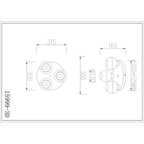 Globo 15999-3D - plafonska svetiljka ragusa 3xE27/60W/230V prečnik 31,5 cm Slike