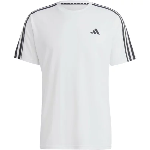 Adidas Funkcionalna majica 'Train Essentials 3-Stripes ' črna / bela