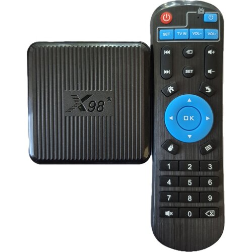 Gembird GMB-X98Q 2/16GB + daljinski BLUE (odvojen) S905W2 quad, Mali-G31MP2 4K, Android 11.0 programirajuci Slike