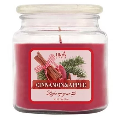 Ilkos Dišeča sveča Fresh Apple&Cinnamon (srednja, vonj jabolko-cimet)