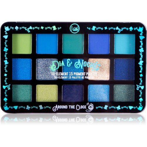 J.Cat Beauty Dia &amp;amp; Noche paleta sjenila za oči nijansa 104 Around The Clock 16 g Slike