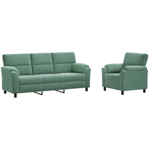  Set sofe 2 pcs Morska zelena Bar&amp;scaron;un - zelena boja mora 1 sjedalo + trosjed Slike