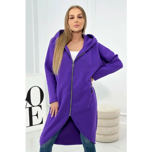 Kesi Long insulated sweatshirt dark purple