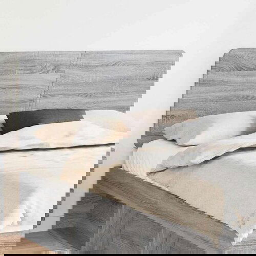  Uzglavlje s uzglavljem Siva Sonoma 150 cm Konstruirano drvo Slike