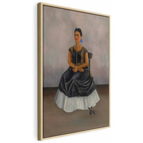  Slika - Frida Kahlo – Itzcuintli Dog with Me 80x120 U prirodnom drvenom okviru Cene