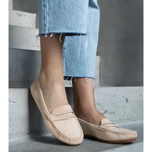 Gemre Beige eco-suede loafers Cellarengo Slike