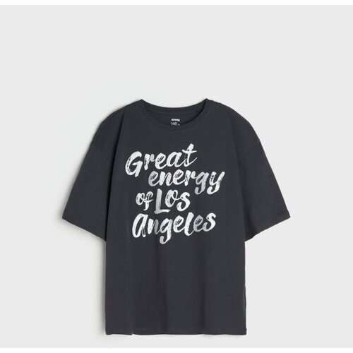 Sinsay majica za djevojčice kratkih rukava s natpisom 367AS-86X Slike