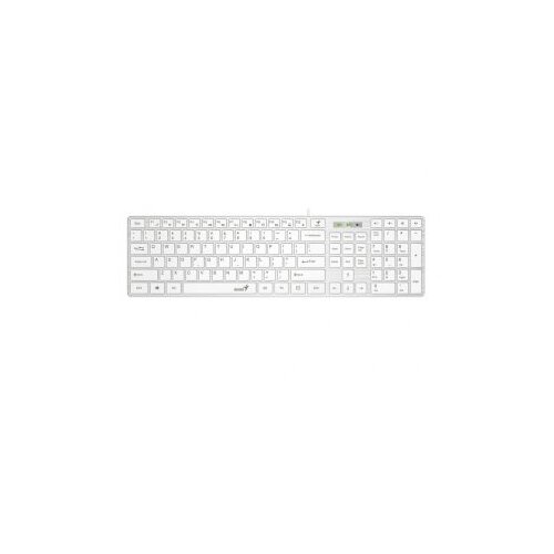 Genius SlimStar 126 tastatura USB veza, low-profile tipke, bijela-white Cijene