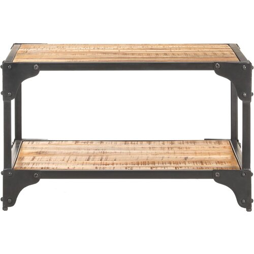 Maison Chic Klubska mizica - kavna mizica - Nizka mizica 60x60x35 cm trden mangov les, (21754949) Cene