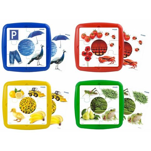 Miniland set 4 puzzle - osnovne boje 35250 19024 Slike