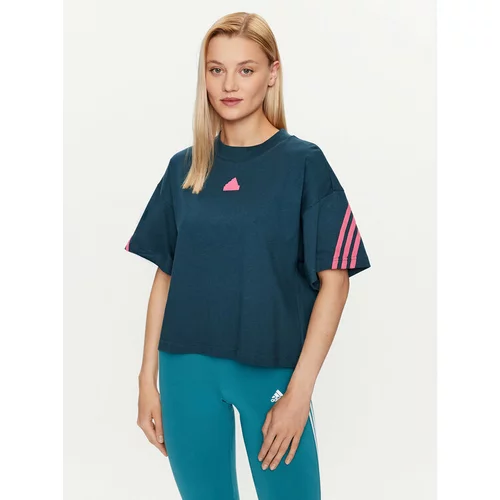Adidas Majica Future Icons 3-Stripes T-Shirt IL3063 Turkizna Loose Fit
