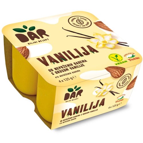 DAR biljni dezert vanila 4x125g Cene