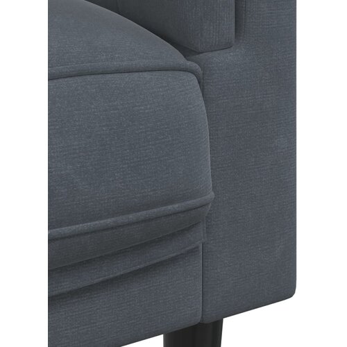  2-dijelni set sofa s jastucima tamnosivi bar&amp;scaron;unasti Slike